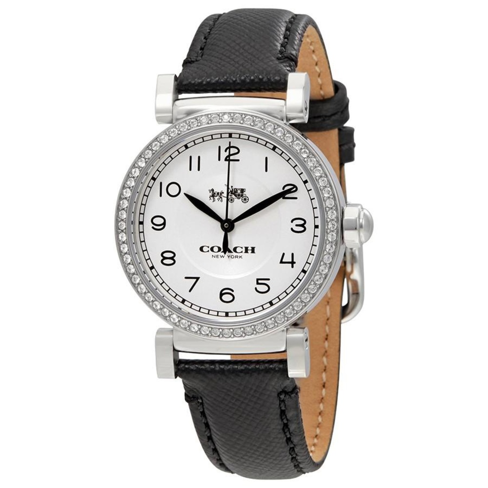 Coach Women's WatchBlack Leather MADISON